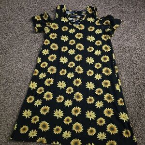 Sunflower Print Dress